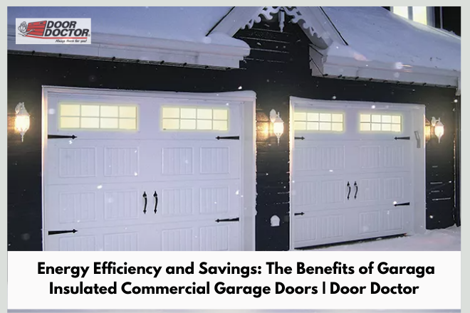 Energy Efficiency and Savings: The Benefits of Garaga Insulated Commercial Garage Doors | Door Doctor image Energy Efficiency and Savings The Benefits of Garaga Insulated Commercial Garage Doors Energy Efficiency and Savings: The Benefits of Garaga Insulated Commercial Garage Doors | Door Doctor